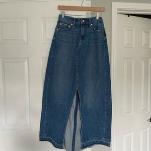 GAP Blue Denim Women's Long Skirt